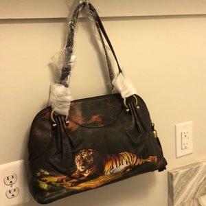 ICON Royal Tiger Pleated Satchel Adele-6